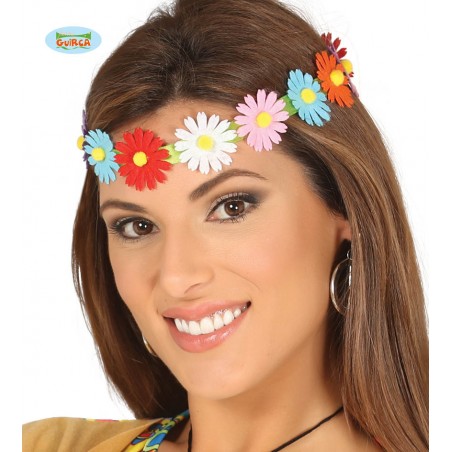 DIADEMA/CINTA CON FLORES MULTICOLOR